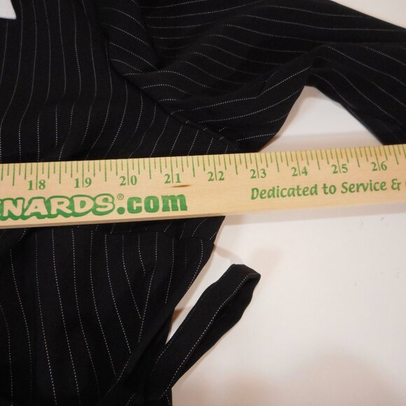 NWT Lane Bryant Wrap Shirt Dress Black with Contrast White Collar Womens Size 18 - Picture 6 of 10